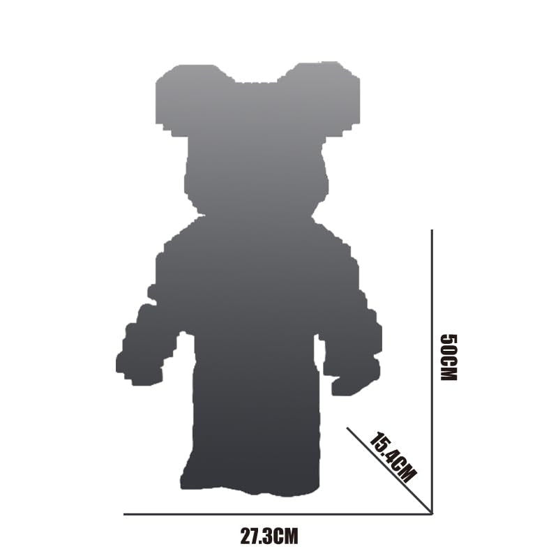 dOHOb Starry Bear Building Block, 9435 Pieces, 50cm Height, Storage Chest Design