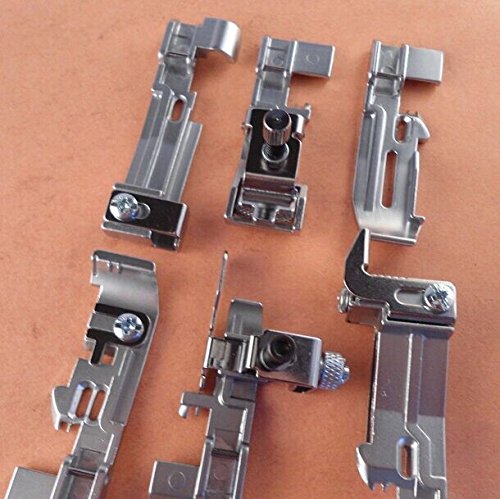 Set of 6 Serger Overlock Feet for Singer QuantumLock