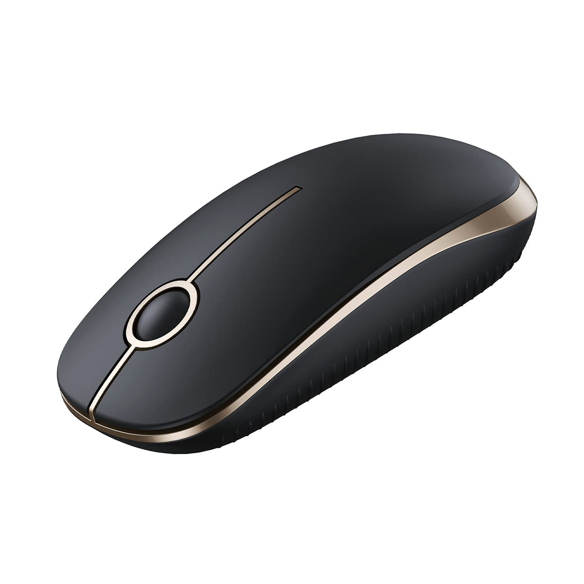 VssoPlor Wireless Mouse, 2.4G Slim Computer Laptop Mouse, Black and Gold