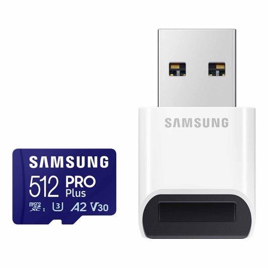 Samsung PRO Plus microSD Memory Card + Reader, 512GB