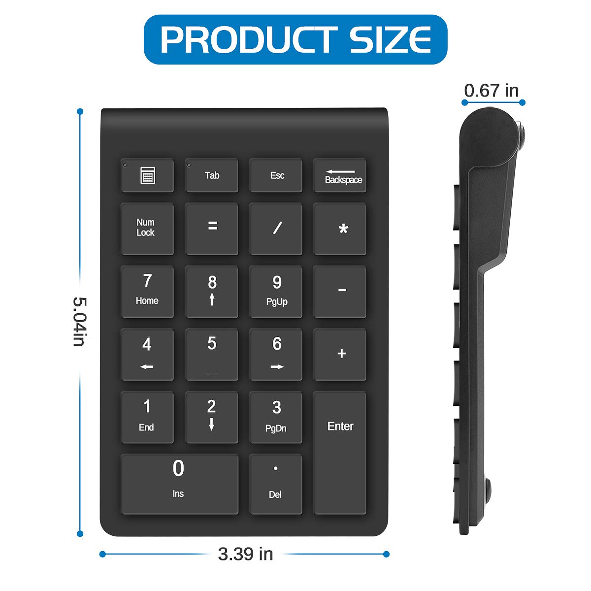 Wireless Number Pads, Numeric Keypad