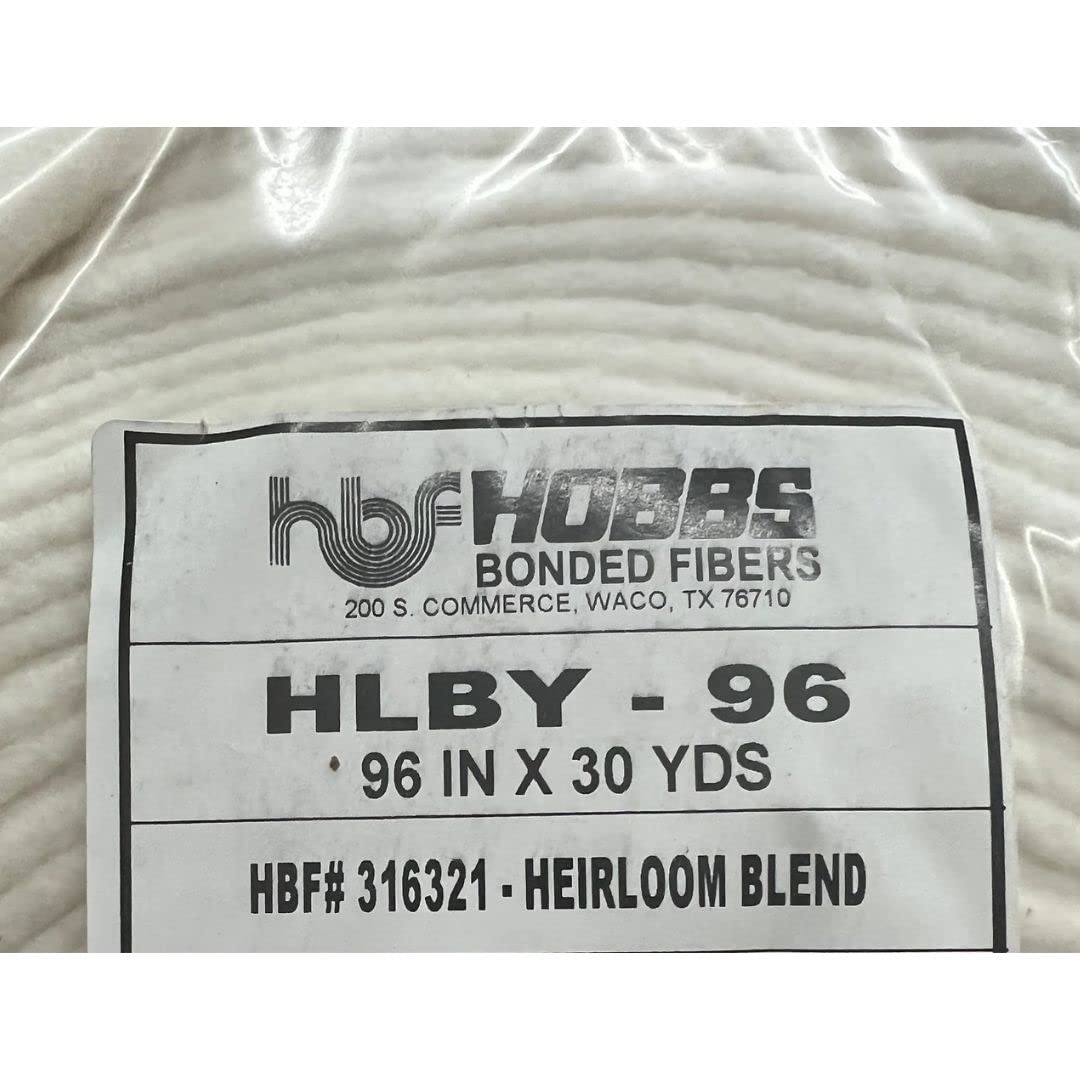Heirloom Premium 80/20 Cotton/Poly Blend Batting -96" X 30 Yd Roll