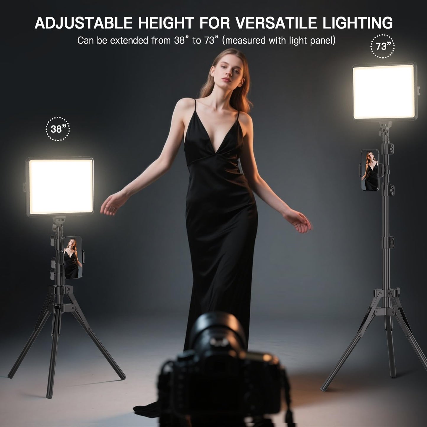 2-Pack LED Video Light Kit