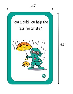 Ninja Life Hacks Thoughts and Emotions Conversation Cards- Game