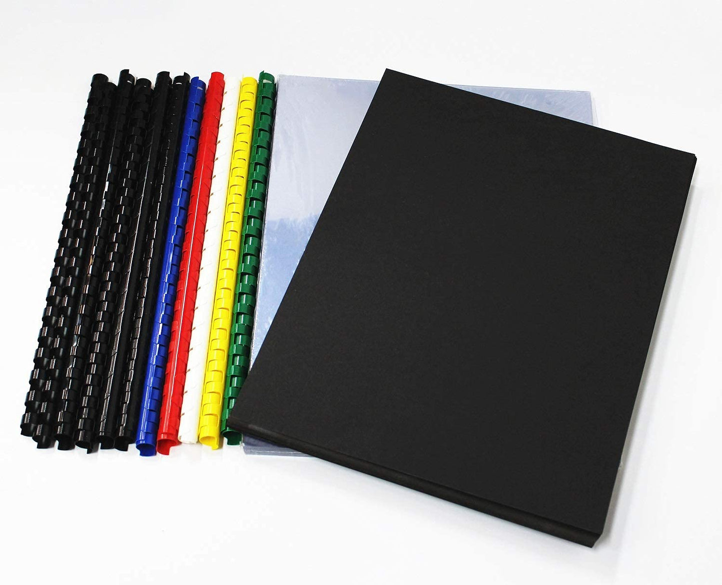 Binding Covers and Combs Set, 8.5x11 Inches- 50 Pcs