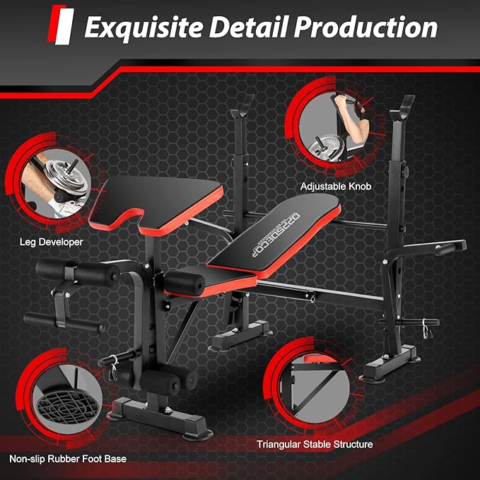 Weight Bench Set- 6 in 1