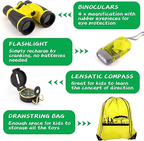 Binoculars- Compass- Educational Nature Exploration