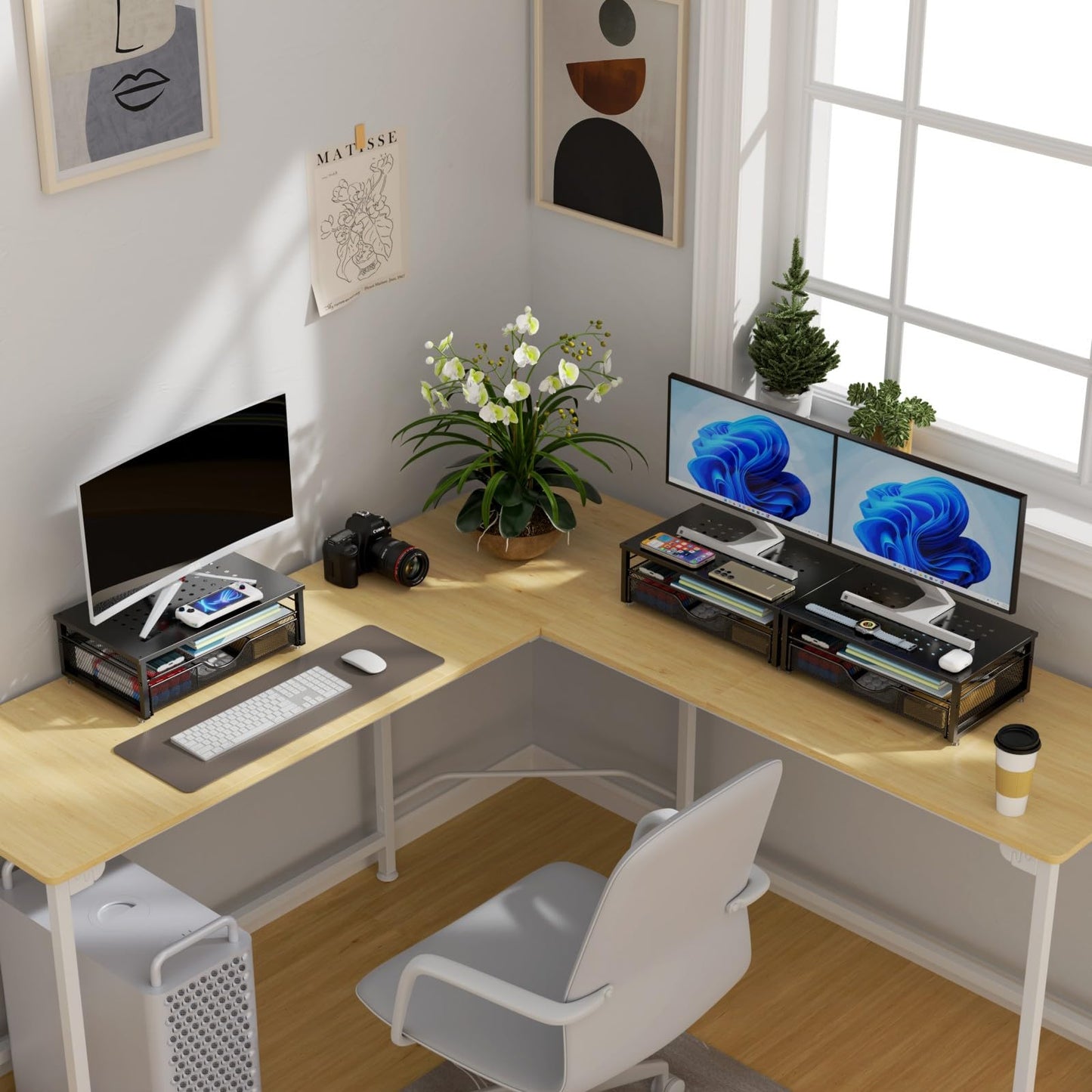 Computer Monitor Stand Riser, Desk Organizers and Accessories