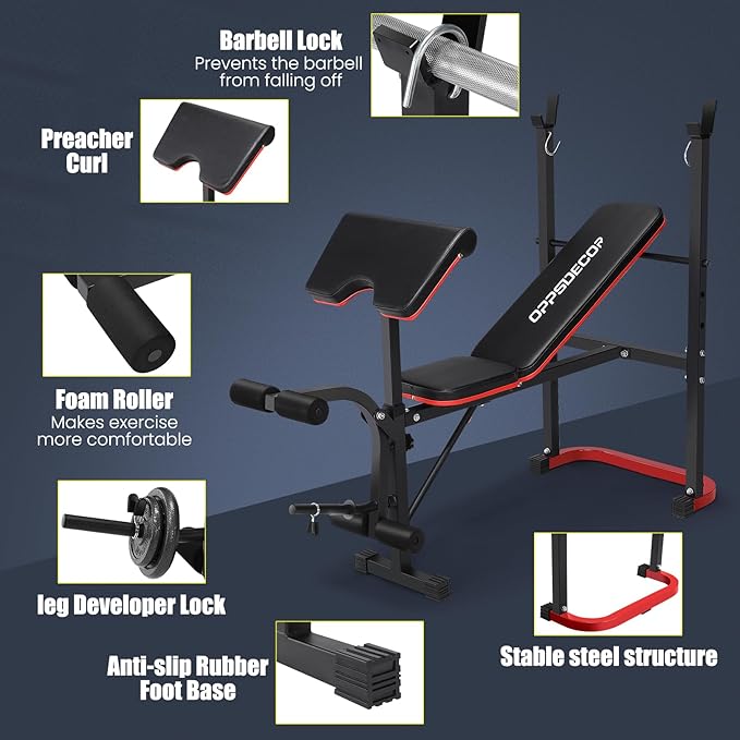 Weight Bench - Bench Press- adjustable