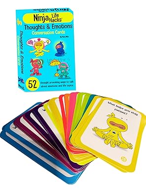 Ninja Life Hacks Thoughts and Emotions Conversation Cards- Game