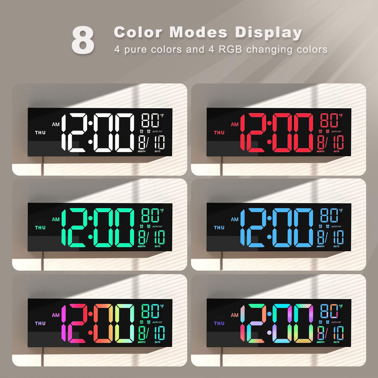 Digital Wall Mount Clock