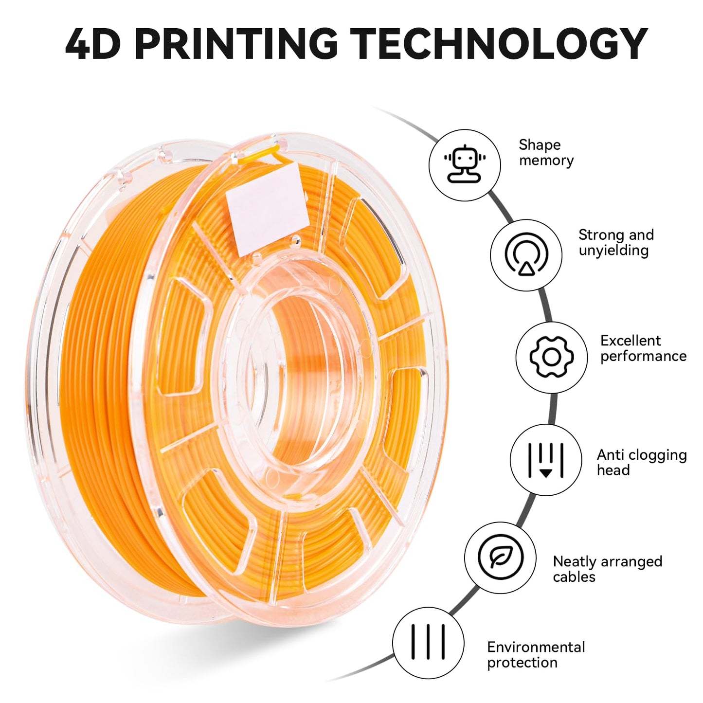 Filament 1.75mm 250g, Yellow