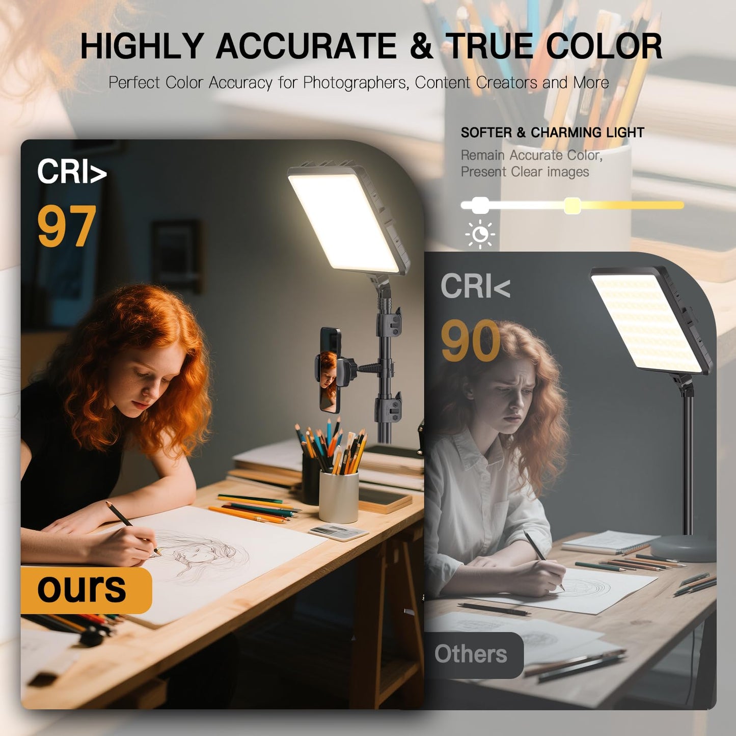2-Pack LED Video Light Kit