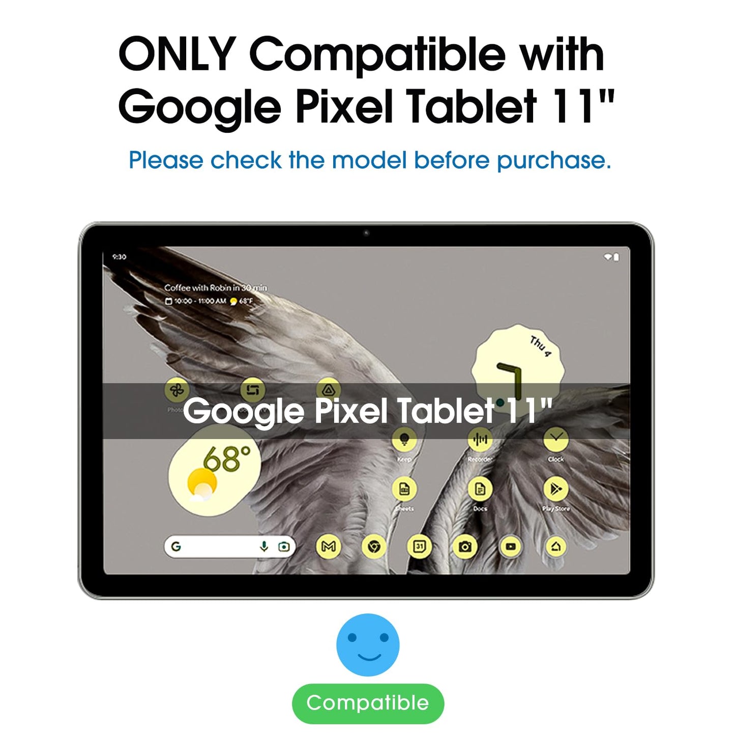 Google Pixel Tablet 11-inch Tempered Glass Screen Protector