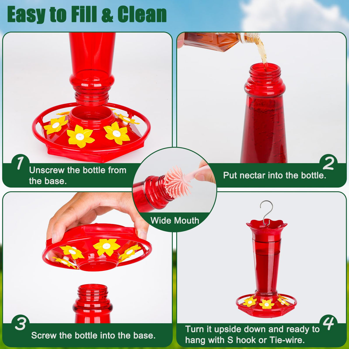 Gbekery Hummingbird Feeder
