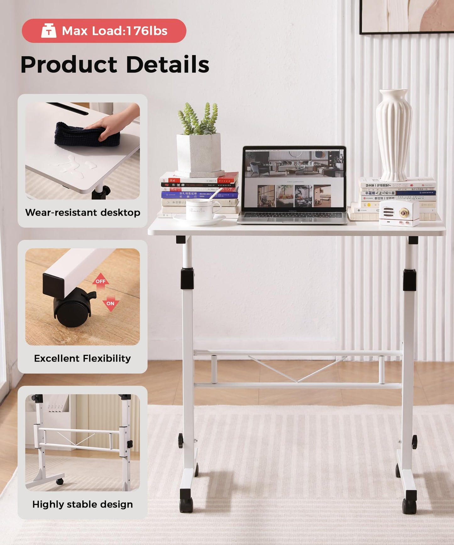 Portable Standing Desk Adjustable Height