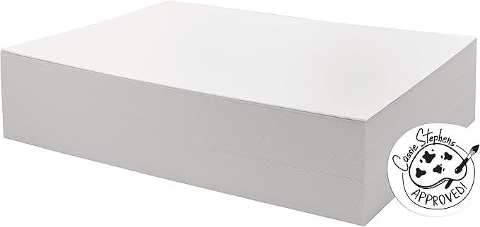 Watercolor Paper, White, Bulk, 90lb., 9" x 12", 250 Sheets