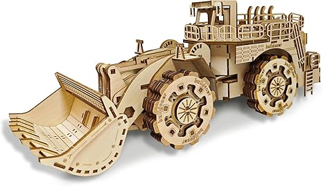 3D Wooden Puzzle- bulldozer
