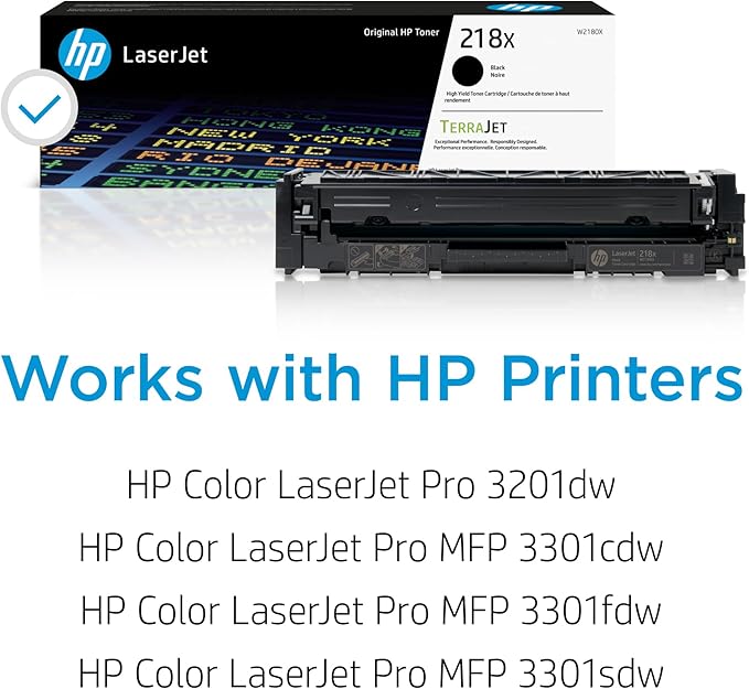 HP 218X Black High-Yield Toner Cartridge