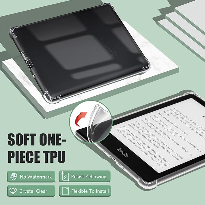 Clear Case for 7" All-New Kindle Paperwhite 12th Gen 2024 & Kindle Colorsoft Signature Edition 2024 Release (7")