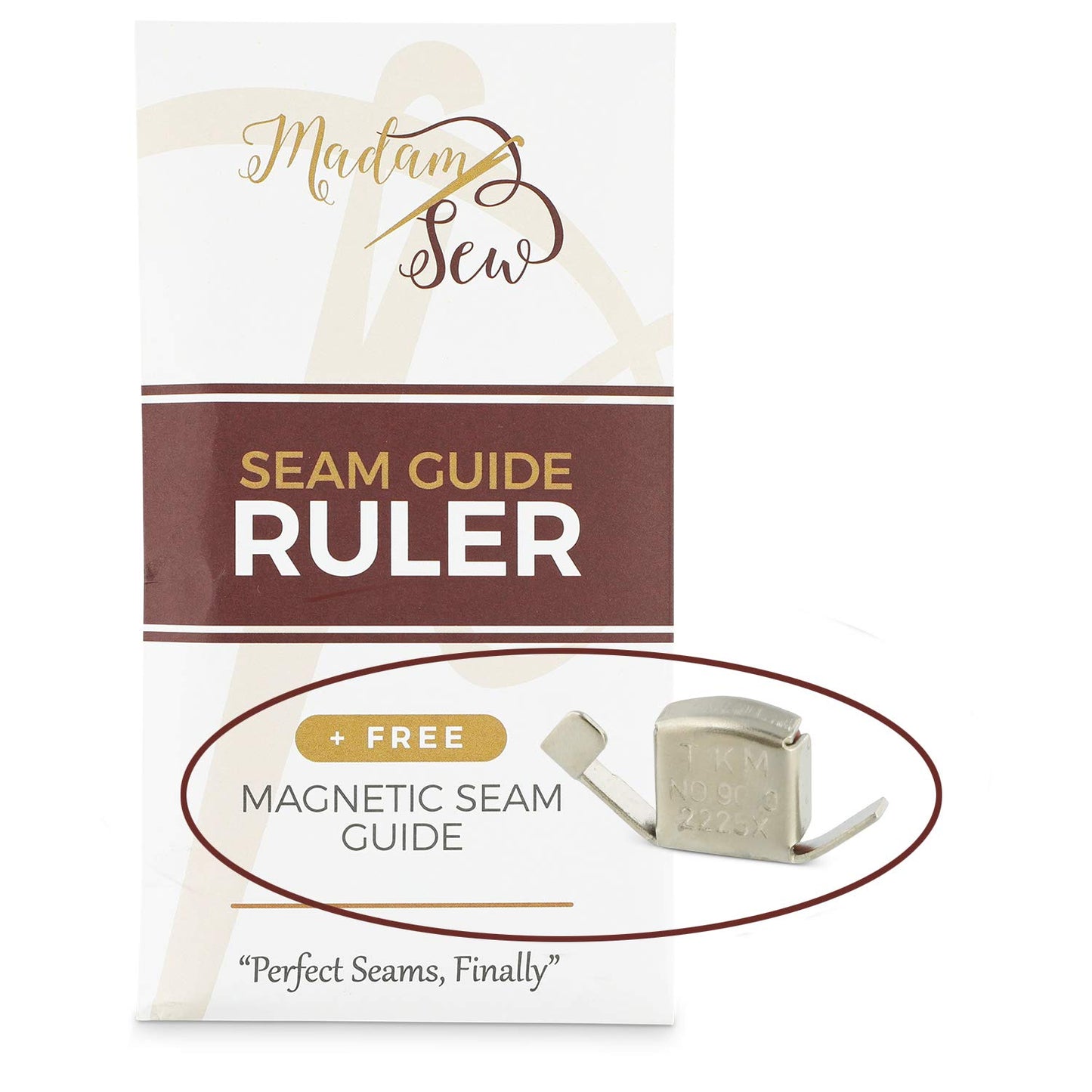 Madam Sew Seam Allowance Ruler and Magnetic Seam Guide