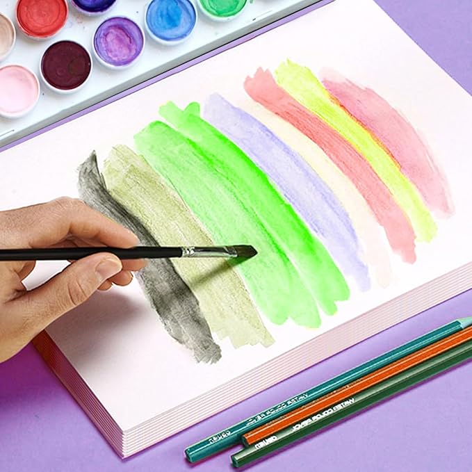 Watercolor Paper, Cold Press 300GSM/ 140LB, 120 Sheets