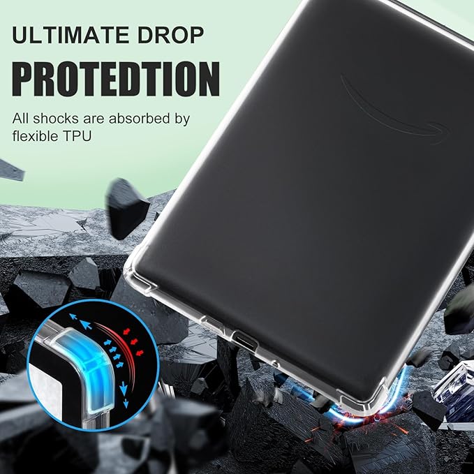 Clear Case for 7" All-New Kindle Paperwhite 12th Gen 2024 & Kindle Colorsoft Signature Edition 2024 Release (7")