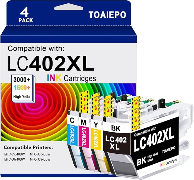 LC402XL Ink Cartridges- Brother LC402 XL