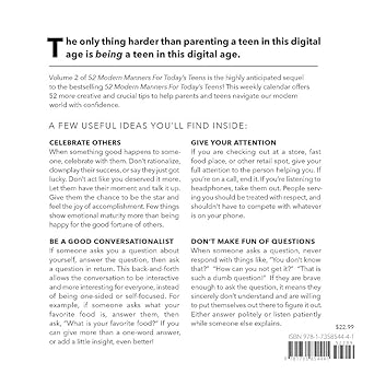 52 Modern Manners for Today's Teens Vol. 2 Spiral-bound