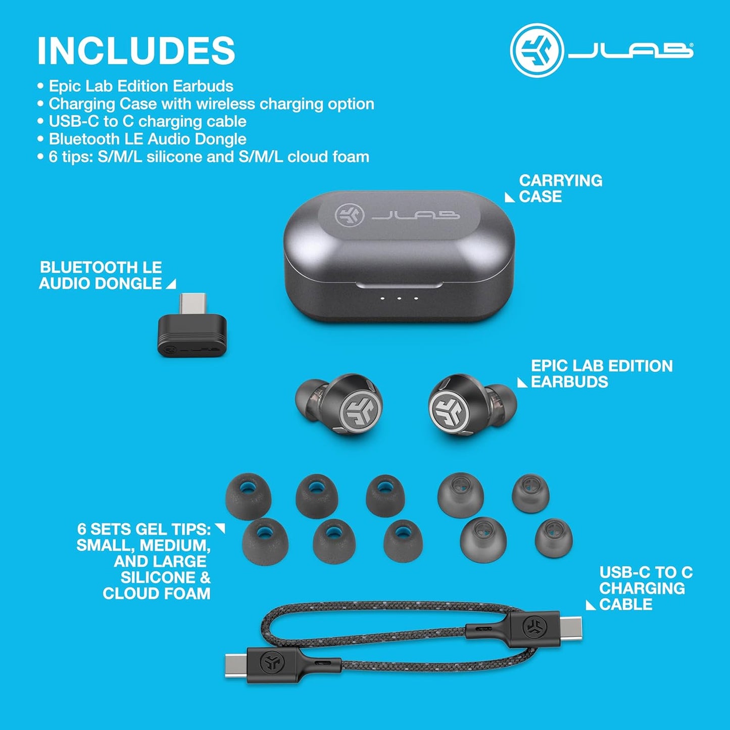 JLab Epic Lab Edition True Wireless Earbuds