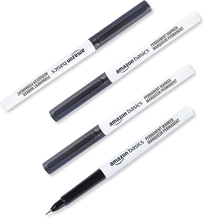 Ultra Fine Point Permanent Markers, Black, 24-Pack