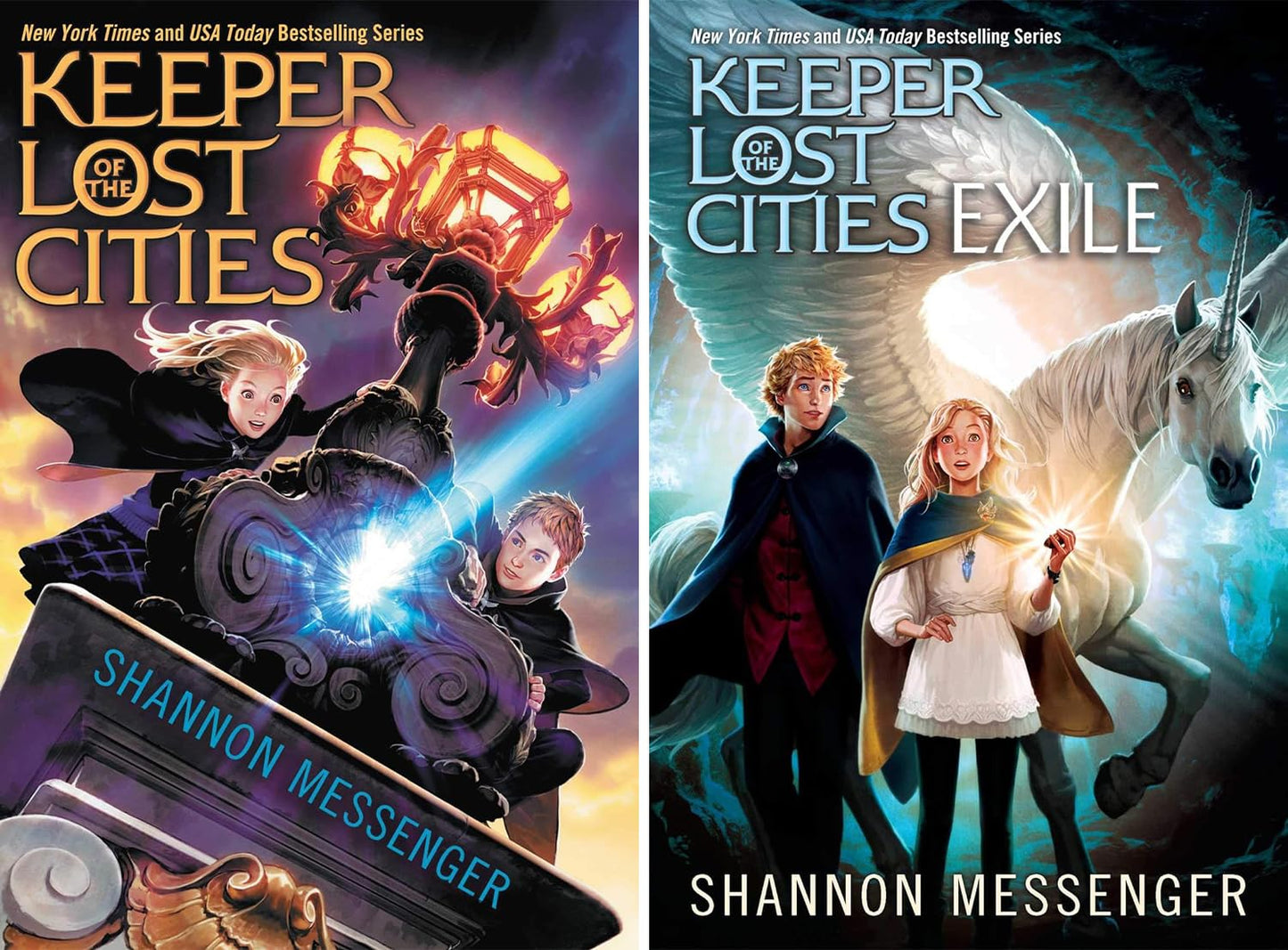 Keeper of the Lost Cities Series. Set of 11 Books. Keeper of the Lost Cities, Exile, Everblaze, Neverseen, Lodestar (Reprint) , Nightfall, Flashback, ... 8.5, Unraveled Book 9.5, by Shannon Messenger