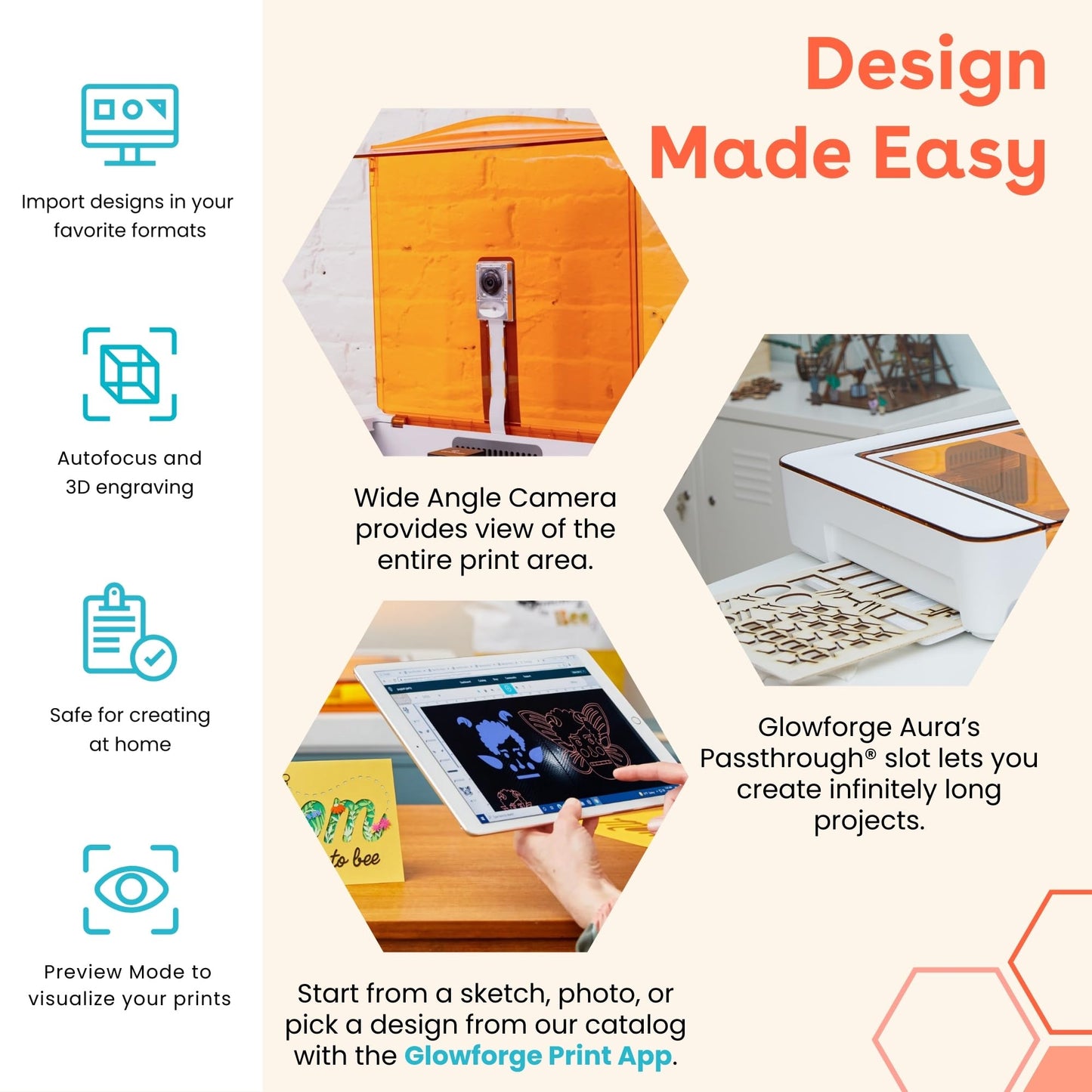 Glowforge Aura Laser Engraver and Cutter