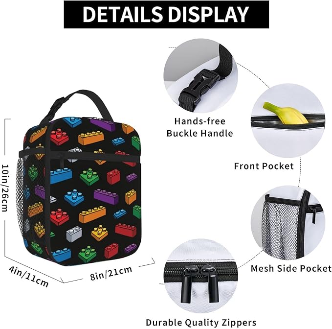 Insulated Lunch Bag, Leakproof Portable Box