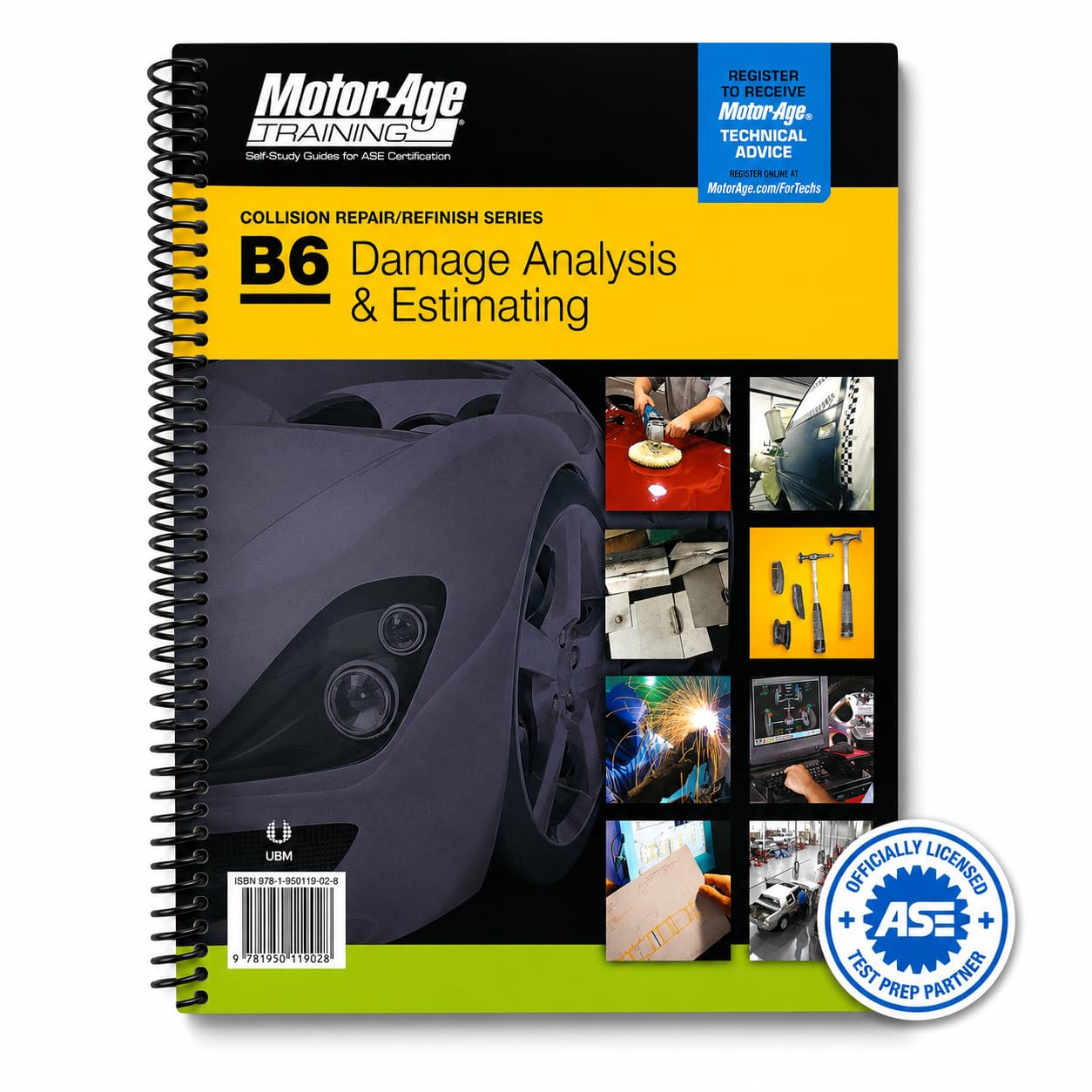 ASE Certification Test Prep Collision Repair (B2 - B6) Study Guide Package