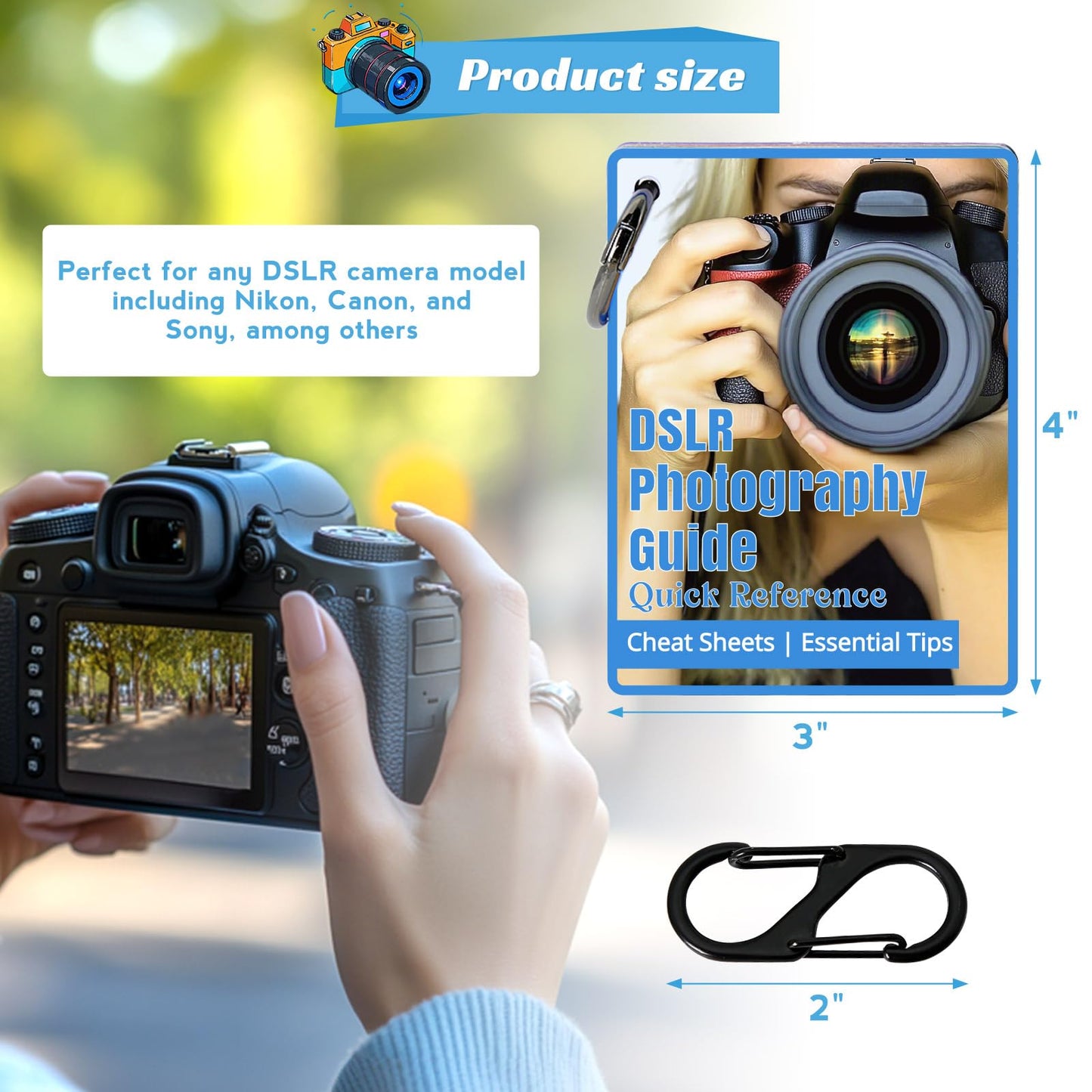 Photography Cheat Sheet for DSLR Camera Accessories