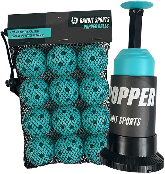Tee Popper and Popper Ball Pack Bundle, baseball