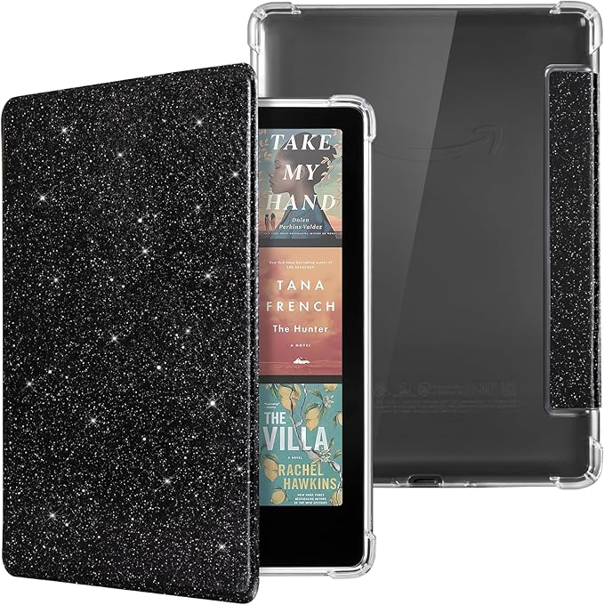 Case for Kindle Paperwhite 12th Gen 2024 (7") & Kindle Colorsoft Signature Edition (7") - New PU Leather Cover and Clear Soft Silicone Back Cover