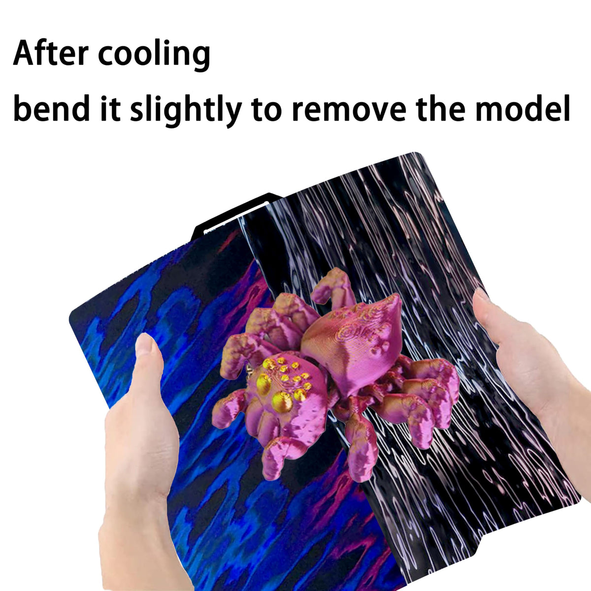 Build Plate for Bambu Lab P1S P2S A1 X1C X1 X1E P1P: Tinytrees Smooth Holographic Build Plate for 3D Printing Hobbyist, 257 X 257mm Flexible Spring Steel 3D Printer Bed for BambuLab PLA TPU PETG ABS