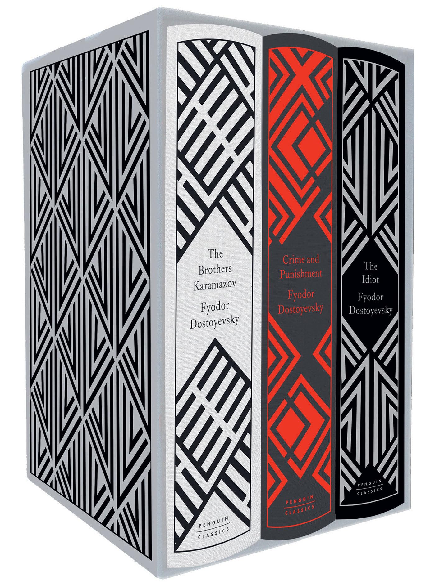 Fyodor Dostoyevsky 3-Book Boxed Set: Crime and Punishment; The Idiot; The Brothers Karamazov (Penguin Clothbound Classics)