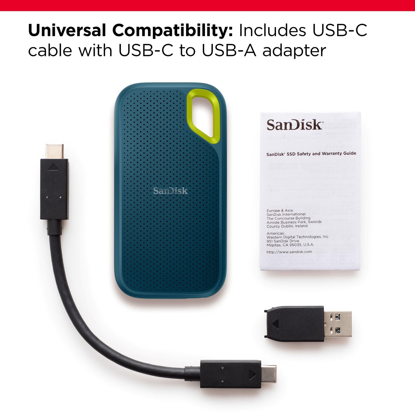 SanDisk 1TB Extreme Portable SSD ate Drive - SDSSDE61-1T00-G25M