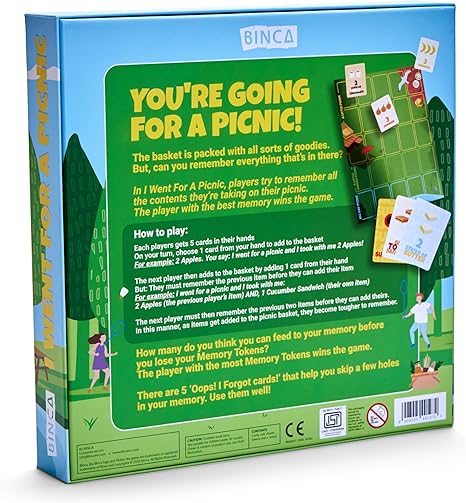 I Went for a Picnic - Fun Memory Card Game