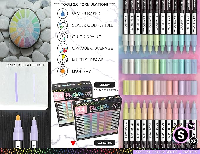 Tooli-Art- Pastel- Acrylic Paint Pens