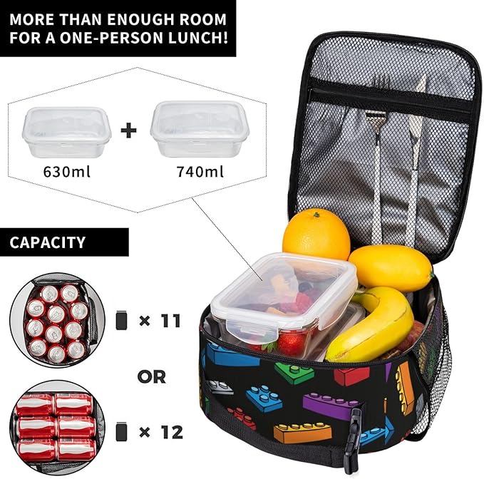Insulated Lunch Bag, Leakproof Portable Box