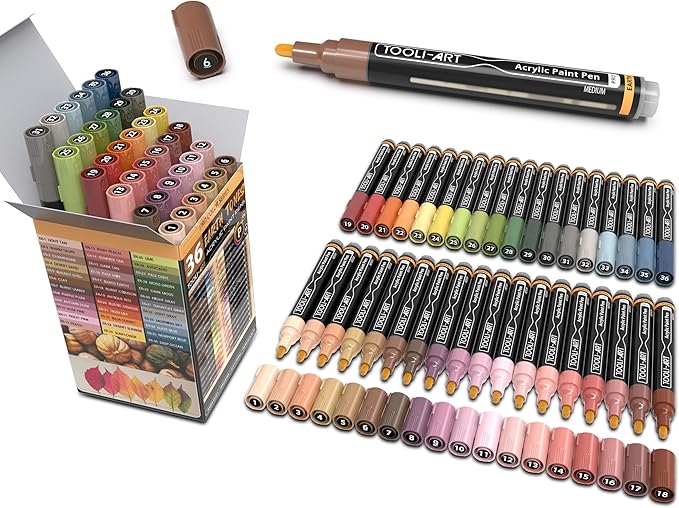 Tooli-Art- Natural- Medium- Acrylic Paint Pens
