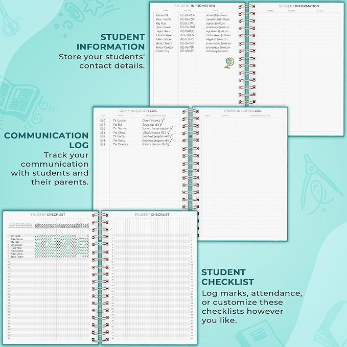 Planner Spiral- Calendar and Lesson Plans