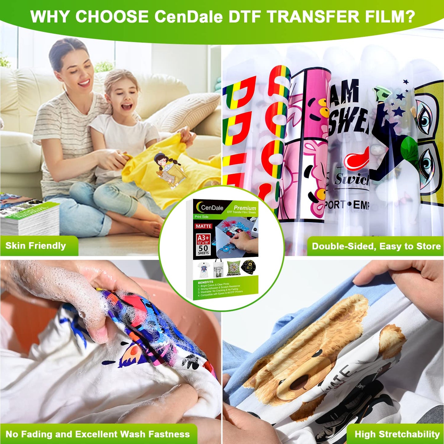 Premium DTF Transfer Film 13"x19"