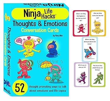 Ninja Life Hacks Thoughts and Emotions Conversation Cards- Game