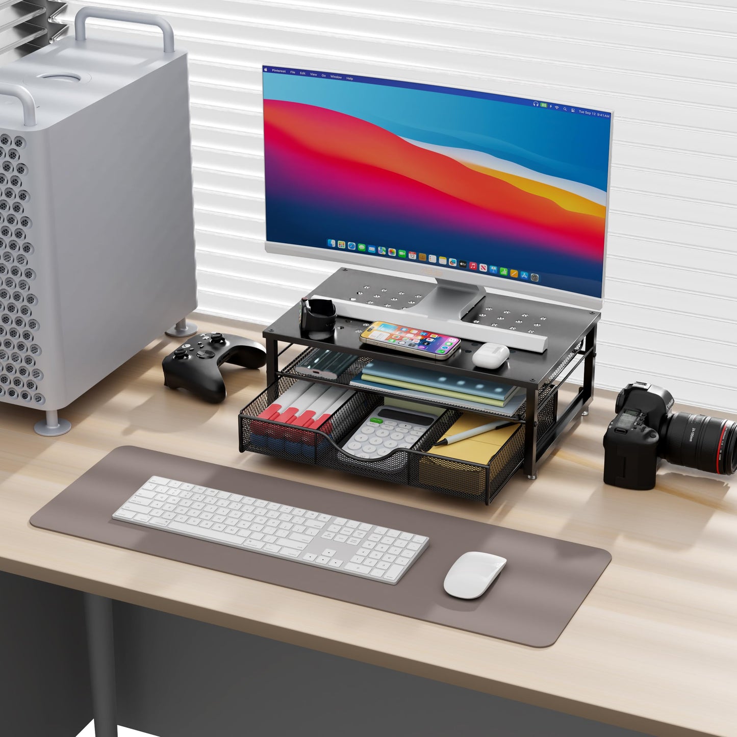 Computer Monitor Stand Riser, Desk Organizers and Accessories