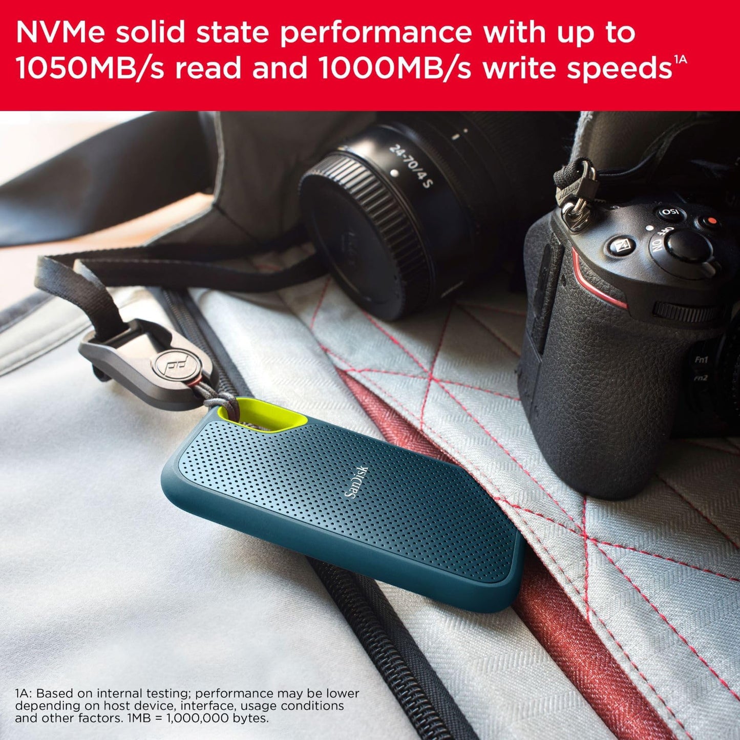 SanDisk 1TB Extreme Portable SSD ate Drive - SDSSDE61-1T00-G25M